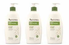 Aveeno Daily Moisturizing Lotion 18oz 3 Pack Dry Skin Set