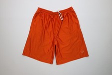 Vtg Y2K Nike Mens XL Travis Scott Mini Swoosh Dazzle Basketball Shorts Orange