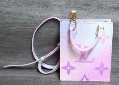 Louis Vuitton Petit Sac Plat Bag Spring in the City Monogram Giant Canvas