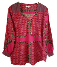 Tunika 95% Seide Stretch Langarm Gr. 46 (f. kleiner aus) s. Maße unten!