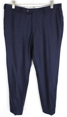 SUITSUPPLY Brescia Trousers Mens UK 42S / W37 Wool Pattern with Zip Fly Pockets
