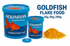 Aquarian Goldfish Flake Food Complete Nutrition 25g 50g 200g Coldwater Aquarium