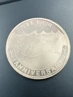 Vintage 1972 Pete's fish and chips  1 oz .999 Pure Silver Coin Round