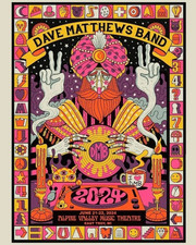 Dave Matthews Band Alpine Valley June 2024 Concert Poster