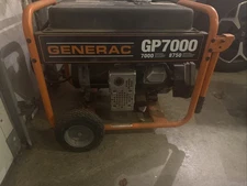 Generac GP7000, 7000 Running Watts, 8750 Starting Watts.