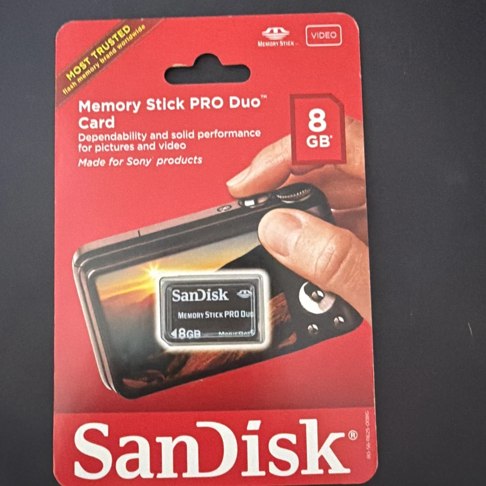 NEW 8gb Sandisk Sony Memory Stick Pro Duo Card for Sony Cybershot Camera PSP - Image 3 of 4