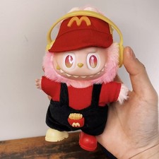 McDonalds Labubu Outfit Doll Working Style for Labubu Monster Clothes Set No Toy