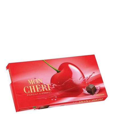 Ferrero MON CHERI cherry chocolates 15pc./1 box -NO ICE PACK -FREE SHIP