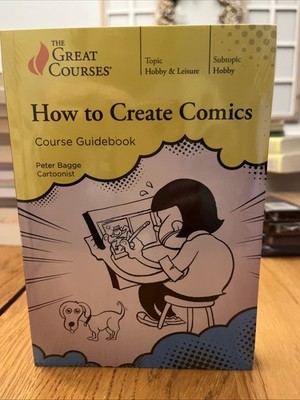 The Great Courses: How to Create Comics by Cartoonist Peter Bagge 2 DVD, Guidebk
