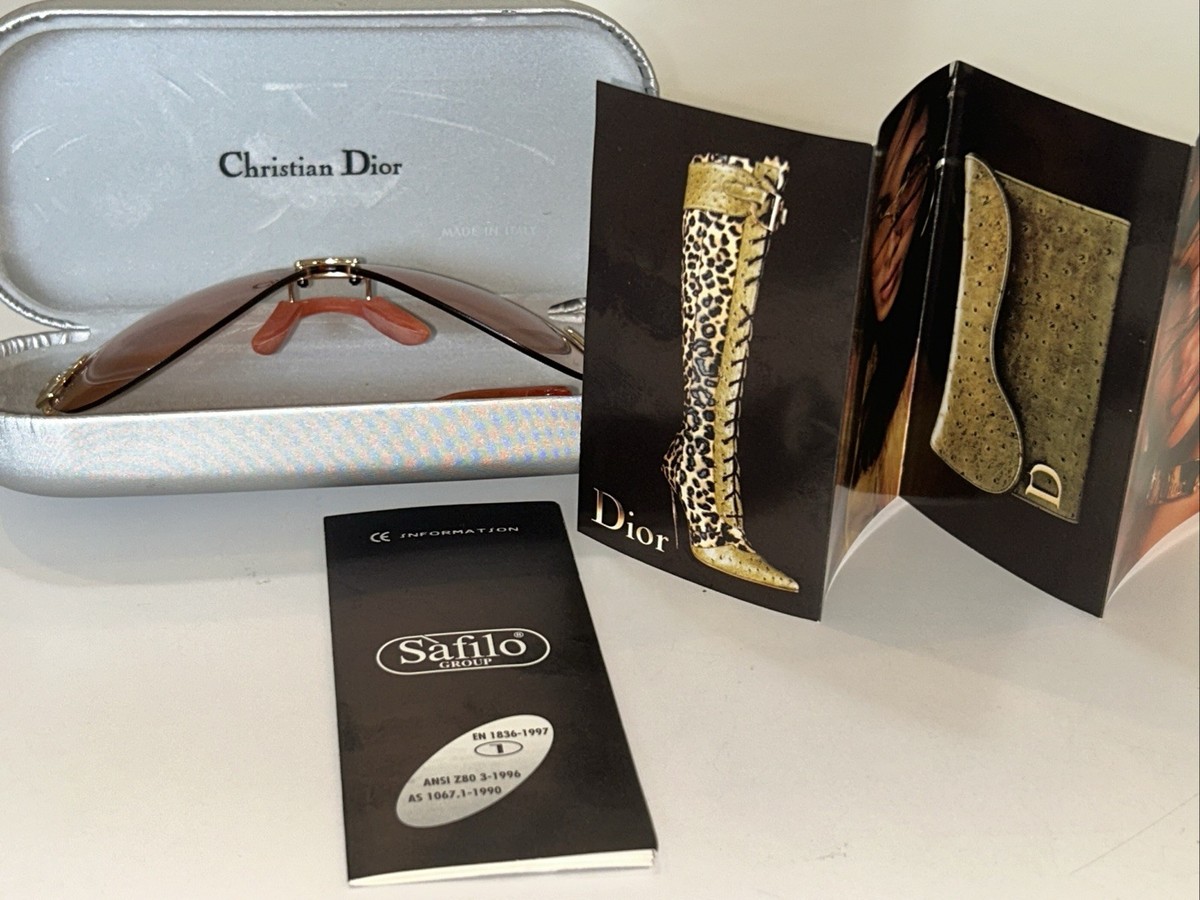 Christian Dior John Galliano Peach Gold Pilot 594 120 Sunglasses DIOR BY JOHN GALLIANO  main image 3