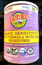 EARTH'S BEST-ORGANIC SENSITIVITY-MILK BASED-INFANT FORMULA with IRON-32ozOCT2027