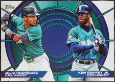 2025 Topps #DD-19 Ken Griffey Jr. / Julio Rodriguez Dynamic Duos Baseball EX