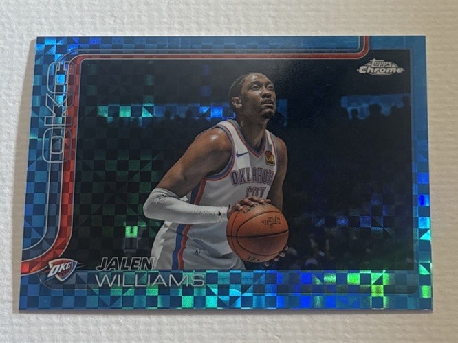 2025-26 Topps Chrome - Jalen Williams #187 Blue X-Fractor