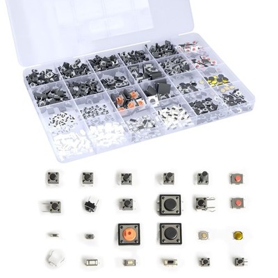 Comprehensive 620 Pcs Micro Tactile Push Button Switches - Long-Lasting Quality