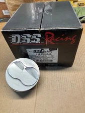 331 SBF Twisted Wedge Forged +6cc Dome Top DSS Racing GSX Pistons. 4.040 Bore