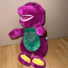 Barney 10 Purple Singing Dinosaur Vintage Sings I Love You Plush Doll WORKS