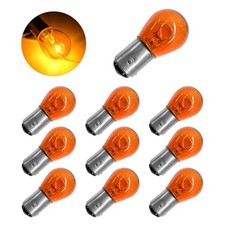 10 Pcs 1157 Car Light Bulbs Double Tail High Low Halogen Brake Bulb Amber