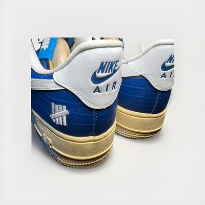 Nike Air Force 1 Low SP x Undefeated 5 On It Blue Yellow Croc Size 7 DM8462-400