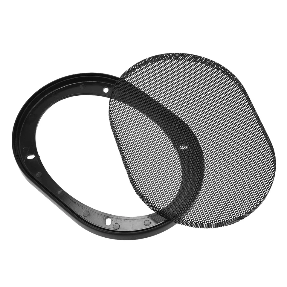 Protector protector de subwoofer cuadrado de malla de 5,94X8,27" negro 2 piezas Foto 3 de 3