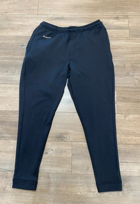 Simms Fishing Fleece Pants Mens M Black Drawstring Under Wader Jogger