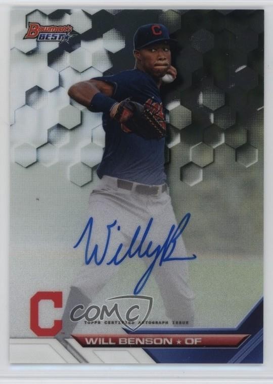 2016 Bowman's Best of 2016 Will Benson #B16-WB Auto 1u5y