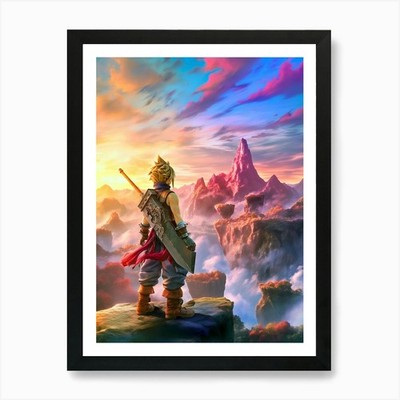 Final Fantasy VII 1 Kunstdruck gerahmt Wandbild Poster Leinwanddruck Bild