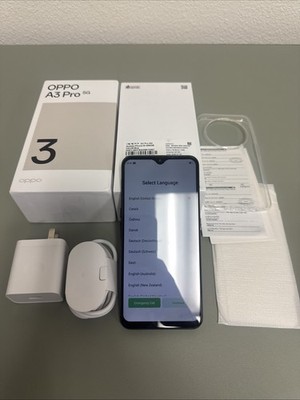 OPPO A3 Pro 5G 256GB 8GB RAM Blue Unlocked Open Box Never Used Complete