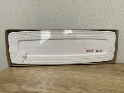 Mud Pie  CELEBRATE  Party Hostess Appetizer Plate Holiday Entertaining