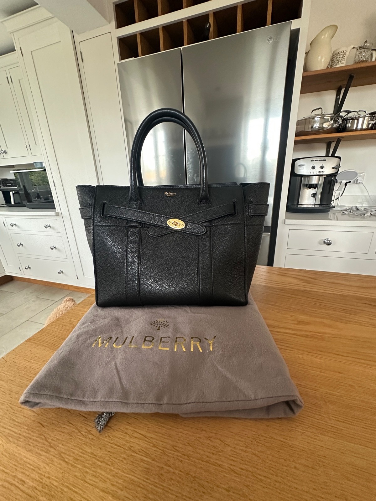 Small Mulberry Zipped Belted Bayswater Black