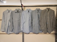Lot Of 5 Jos A Bank Dress Shirts Men Button Up Size Medium L0009