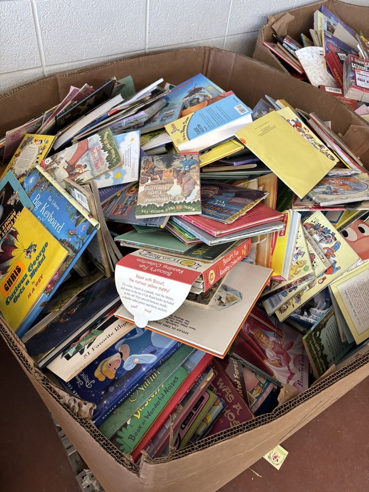 Half Gaylord Box Of Kids books! A Mix Of Everything.
