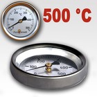Backofenthermometer  Ofenthermometer Thermometer 500°C für Türeinbau Pizzaofen