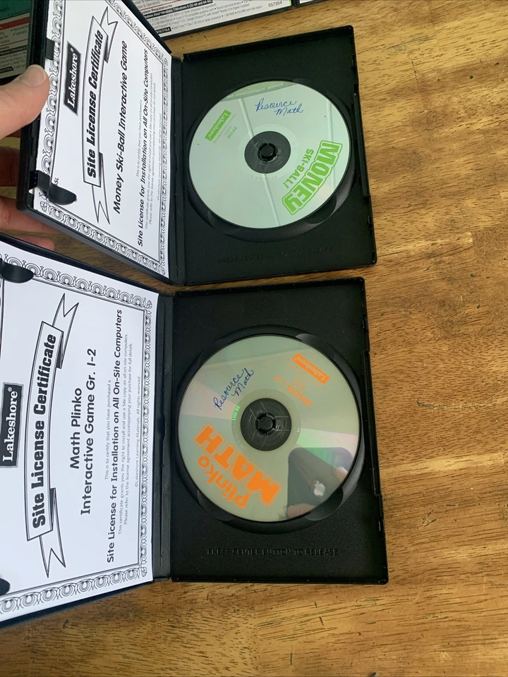 Lakeshore Interactive Whiteboard Lot Of 5 Computer CD grade 1-5 Home School Math - Image 3 of 4