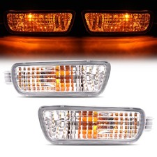 Hecasa Pair Turn Signal Light W/Bulbs Compatible 2001-2004 Toyota Tacoma