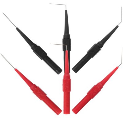 6 Pcs Copper Piercing Test Probes Multimeter Needle Tips 0.7mm Automotive Tools