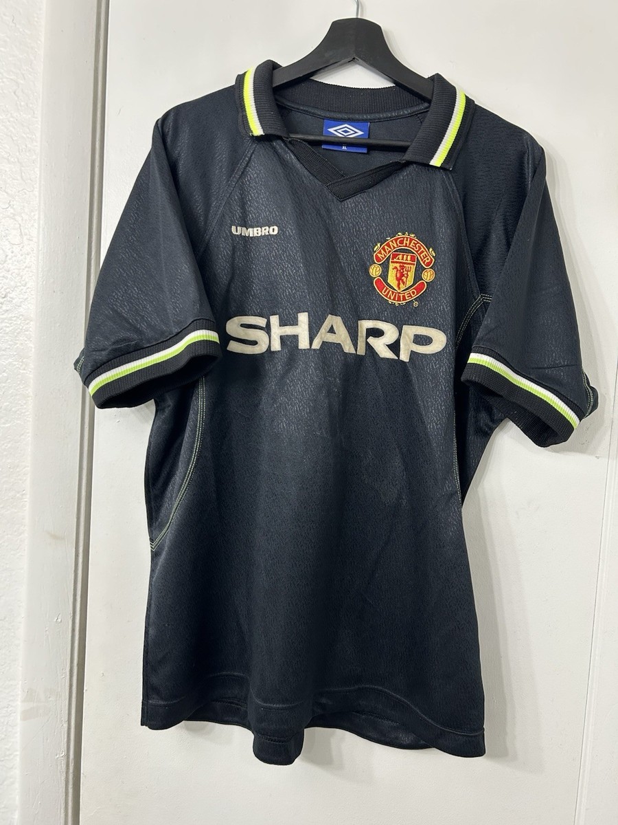 【希少正規品】Manchester United 1999 サードUmbro Manchester United Third football shirt 1998 - 1999 Jersey