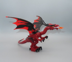 Lego dark Red black Dragon Fantasy Era Castle minifigure 7093 Skeleton Tower