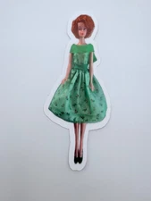 Brand New Modern Art Silkstone Barbie Doll 1.75" by 4.5" Planner Sticker