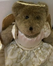 Build A Bear Brown Teddy bear with Angel dress Outfit W/ Wings Halo