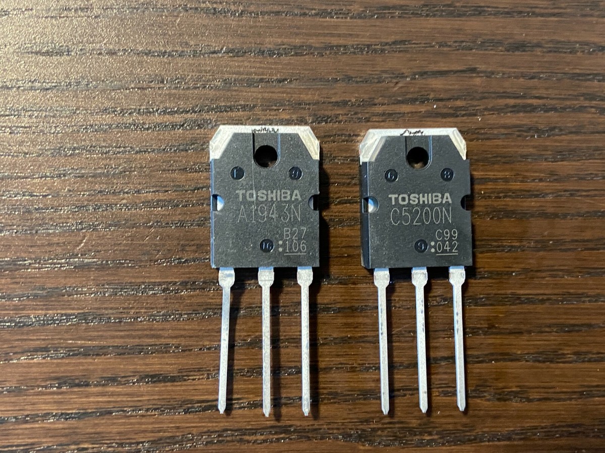 TOSHIBA ダイニスイジユンモジニンシキヨミトリオプシヨン New Toshiba 2SA1943N 2SC5200N Transistor PAIR Sansui G-4700 Output