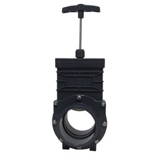 New 4" (Slip X Slip) Sch 80 Gate Valve SS Splashboard, Nuts & Bolts