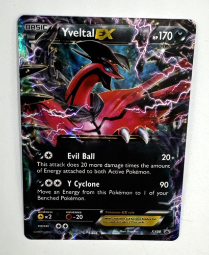 Pokemon TCG Karte Basic Yveltal EX Holo Black Star Promo XY08 Ultra Rare LP - Bild 3 von 18