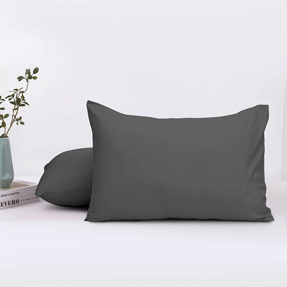 Travel Pillow Case 12x18 Size Pack of 2 Pieces 100% Egyptian Cotton Envelope ...