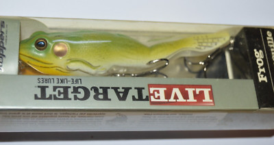koppers live target walking frog 4 5/8'' 7/8oz bright green topwater