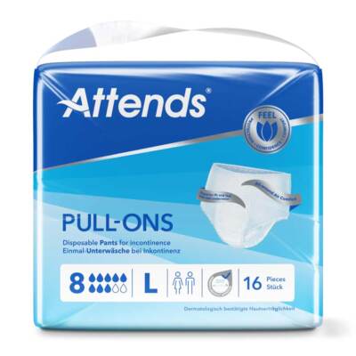Attends Pull-Ons 8 Gr. L Windelpants 16 Stück