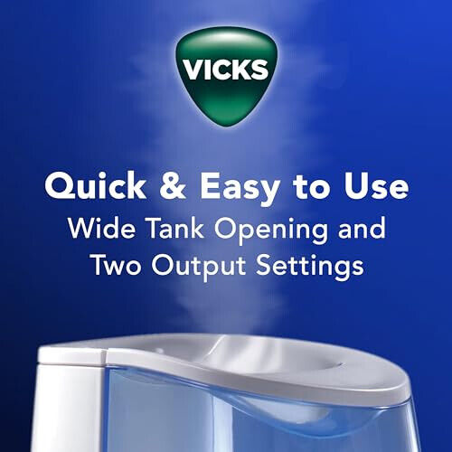 Warm Mist Humidifier Small to Large Room Vaporizer for Baby, Kids and Adults - Picture 3 of 8