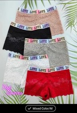 Elegant Lace Womens Boy Shorts Panties