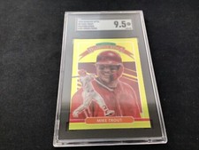 2020 Panini Donruss Optic Lime Green Prizm Mike Trout #9  SGC 9.5