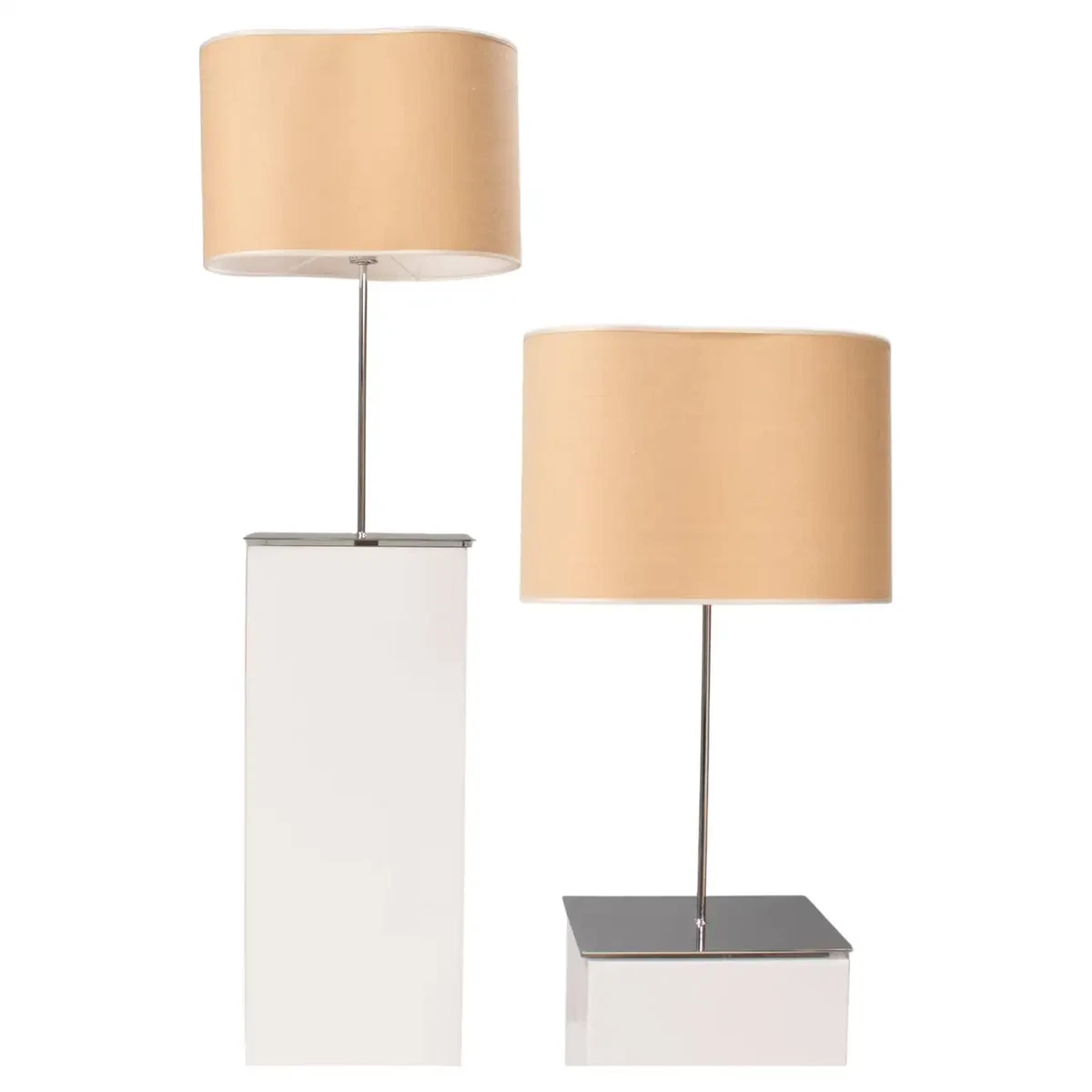 Karboxx by Enrico Franzolini Peggy Natural Jute Table Lamps Set