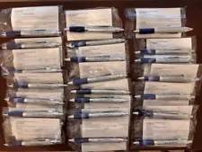  RARE LOT 25 VINTAGE CELEBREX PFIZER SILVER METAL DRUG PROMOTIONAL PENS W/INSERT